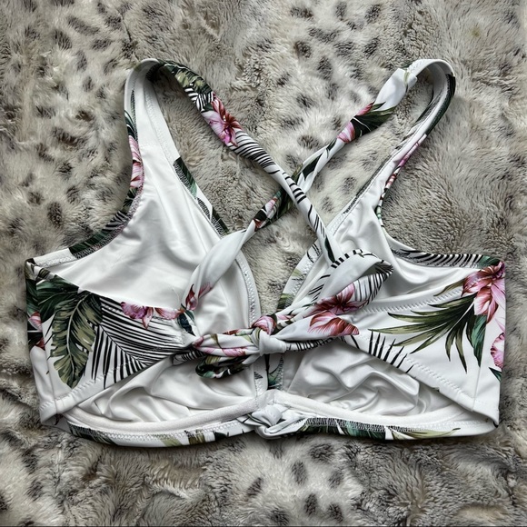 Shade & Shore Tropical Print Bikini Top - Size 38 DD - Picture 5 of 6